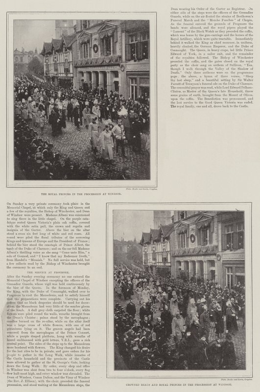 De begrafenis van koningin Victoria door English Photographer