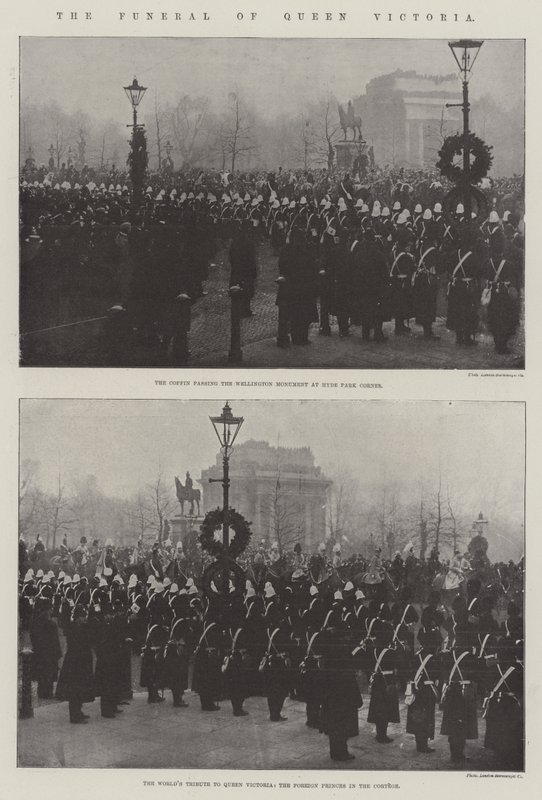De begrafenis van koningin Victoria door English Photographer