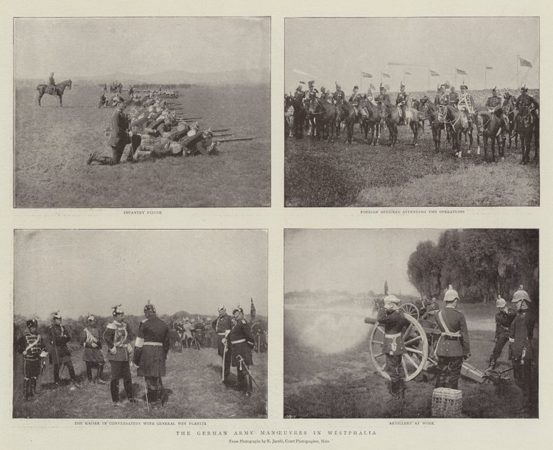 De manoeuvres van het Duitse leger in Westfalen door English Photographer