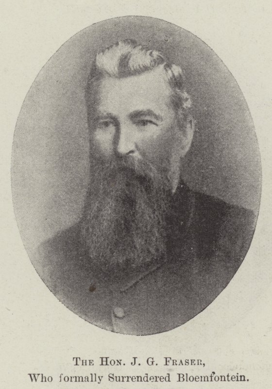 De Eerwaarde J G Fraser, die Bloemfontein formeel overgaf door English Photographer
