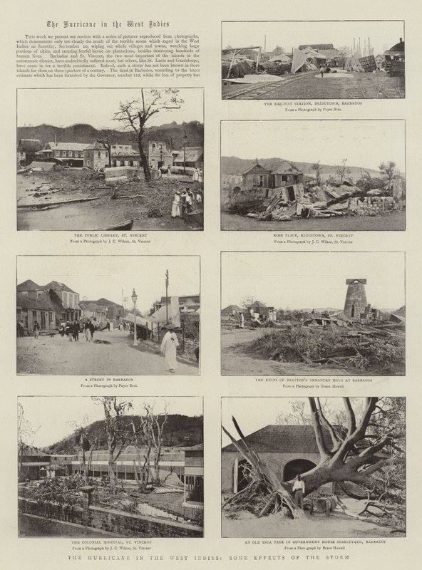 De orkaan in de West-Indië, enkele effecten van de storm door English Photographer