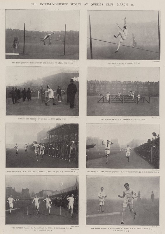 De Interuniversitaire Sporten in Queens Club, 21 maart door English Photographer