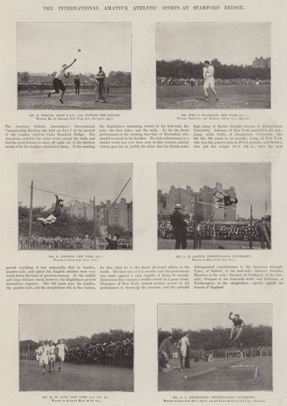 De internationale amateuratletiekwedstrijden in Stamford Bridge door English Photographer