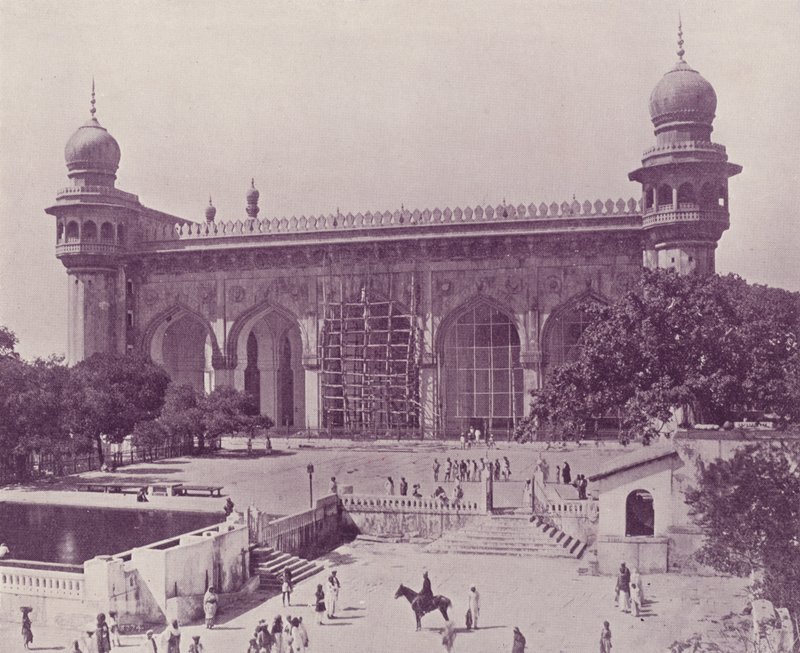 De Jumma Musjid, Hyderabad door English Photographer