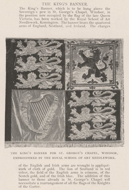De banier van de koning voor St. George