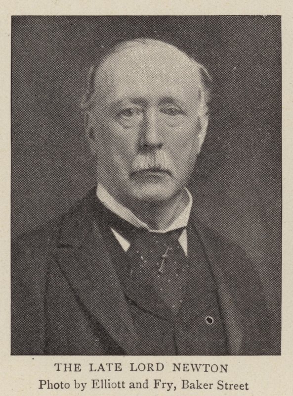 De overleden Lord Newton door English Photographer