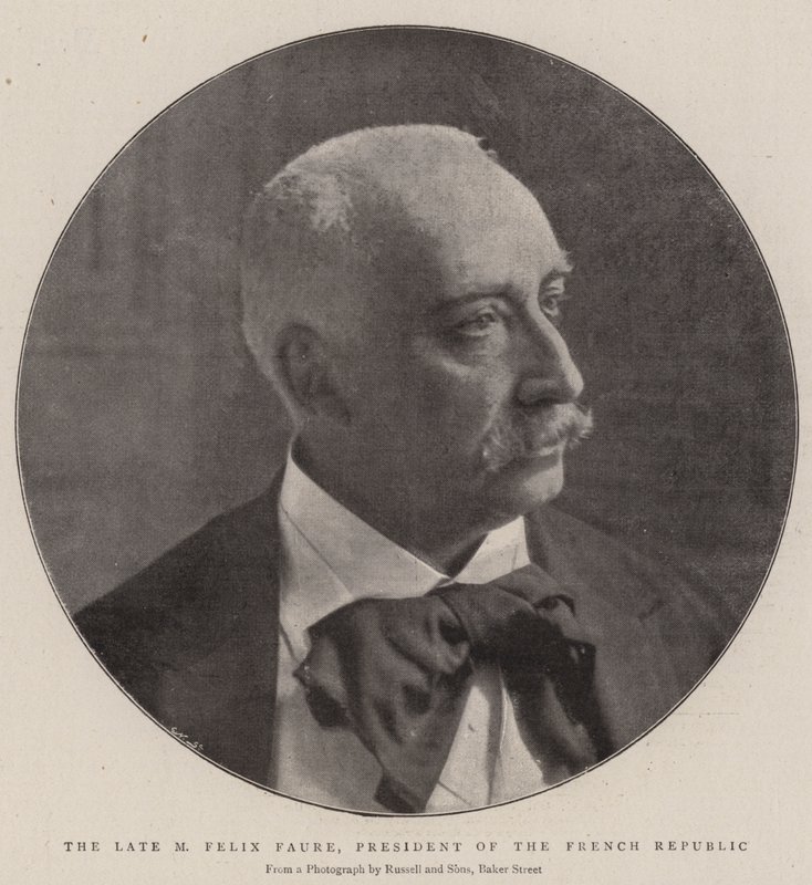 De overleden M Felix Faure, president van de Franse Republiek door English Photographer