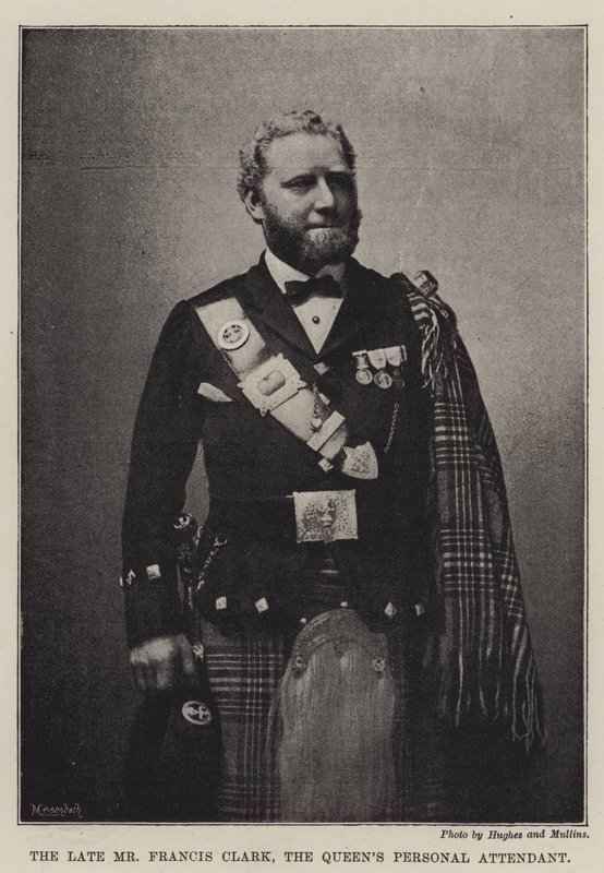 De overleden heer Francis Clark, de persoonlijke bediende van de koningin door English Photographer