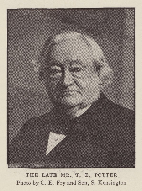 De overleden Mr T B Potter door English Photographer