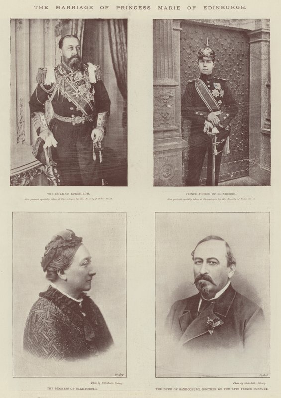 Het huwelijk van prinses Marie van Edinburgh door English Photographer