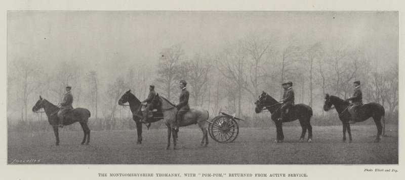 De Montgomeryshire Yeomanry, met Pom-Pom, teruggekeerd van actieve dienst door English Photographer