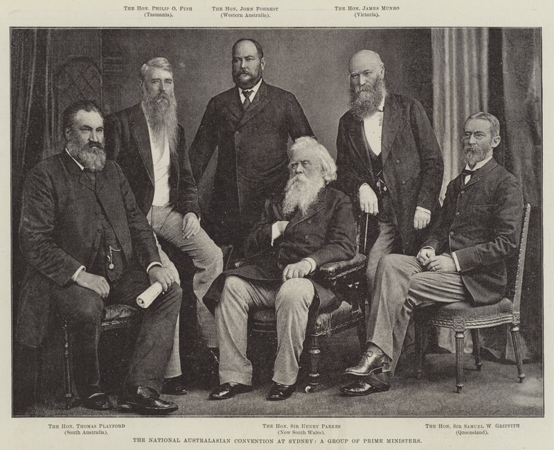 De Nationale Australaziatische Conventie in Sydney, een Groep van Eerste Ministers door English Photographer