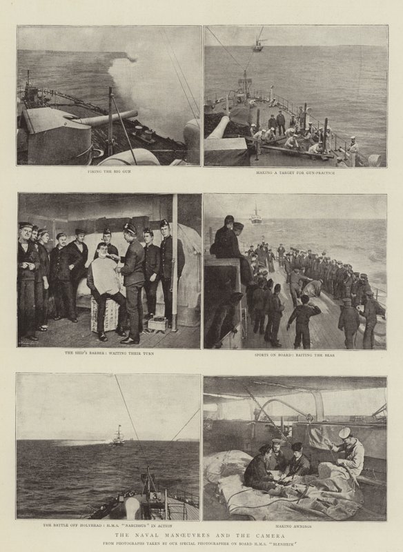 De Marine Manoeuvres en de Camera door English Photographer