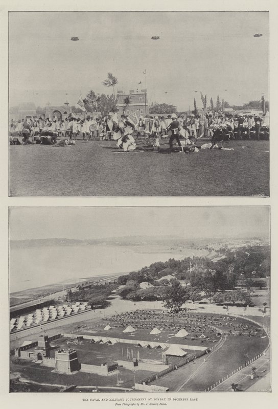 Het marine- en militaire toernooi in Bombay in december vorig jaar door English Photographer