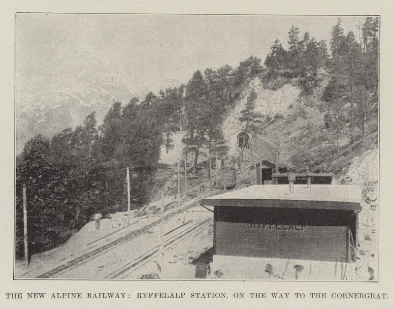 De Nieuwe Alpen Spoorlijn, Ryffelalp Station, op Weg naar de Gornergrat door English Photographer