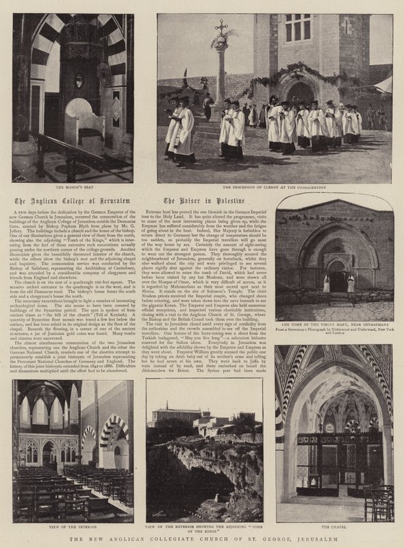 De nieuwe Anglicaanse collegiale kerk van St. George, Jeruzalem door English Photographer