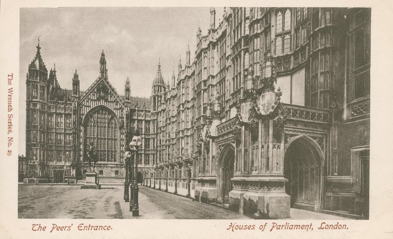 De Peers Entrance, Houses of Parliament, Londen door English Photographer