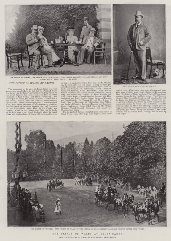De Prins van Wales in Baden-Baden door English Photographer