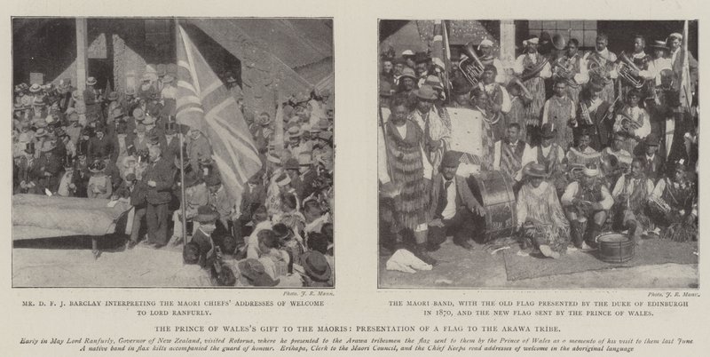 Het geschenk van de Prins van Wales aan de Maori