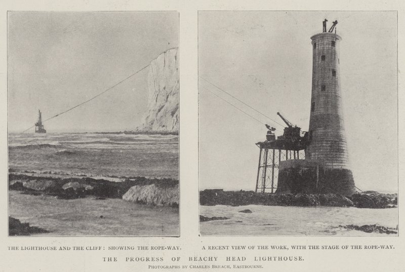 De voortgang van de vuurtoren van Beachy Head door English Photographer