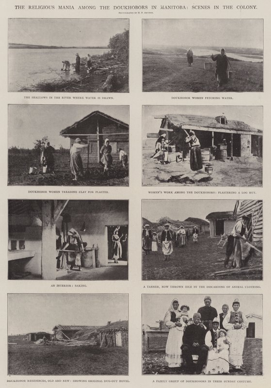 De Religieuze Waanzin onder de Doukhobors in Manitoba, Scènes in de Kolonie door English Photographer