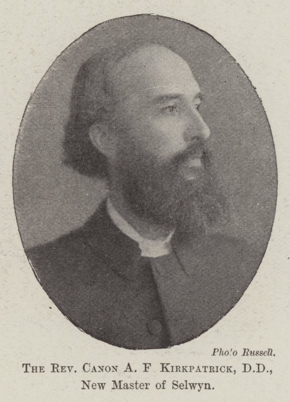 De Eerwaarde Canon A F Kirkpatrick, DD, Nieuwe Meester van Selwyn door English Photographer