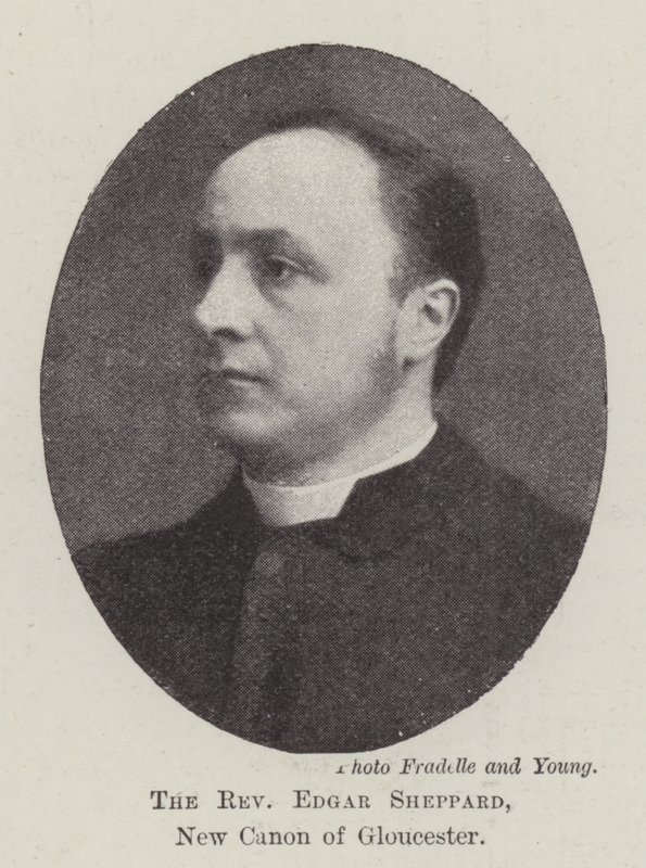 De eerwaarde Edgar Sheppard, nieuwe kanunnik van Gloucester door English Photographer
