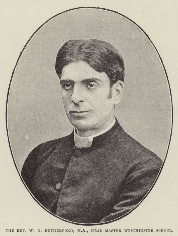 De eerwaarde W G Rutherford, MA, hoofdmeester Westminster School door English Photographer