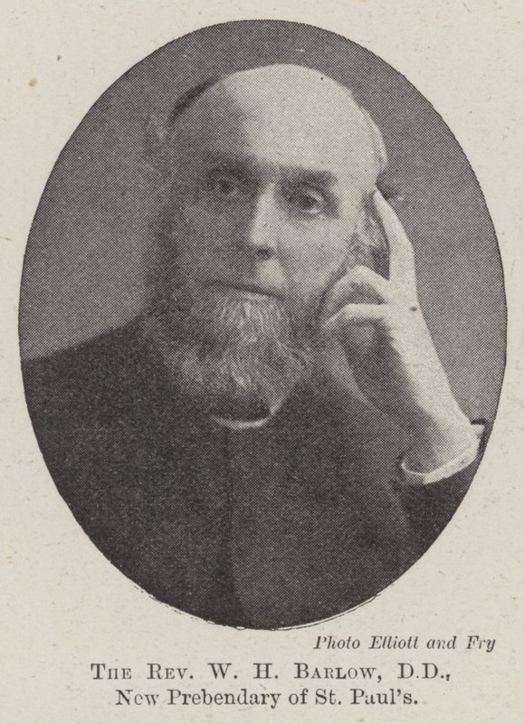 De dominee W H Barlow, DD, nieuwe prebendaris van St Pauls door English Photographer