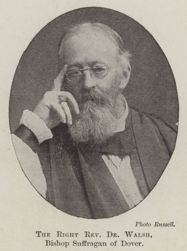 De Eerwaarde Dr Walsh, Bisschop Suffragan van Dover door English Photographer