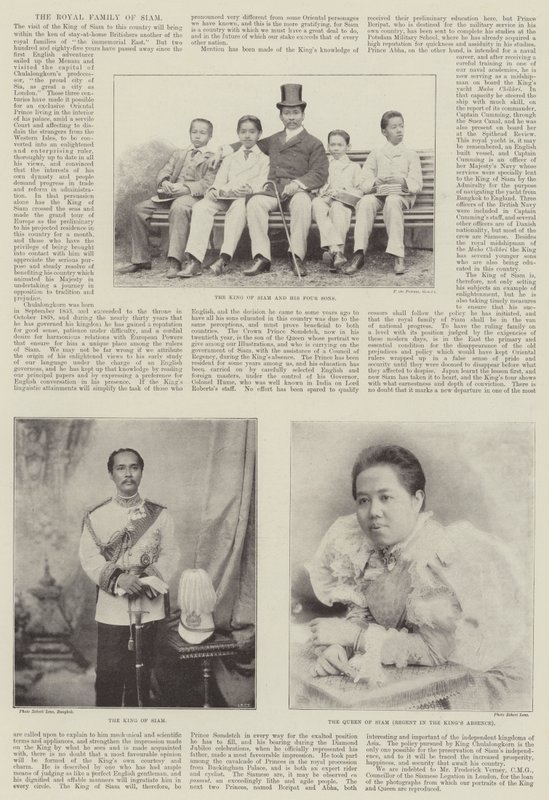 De Koninklijke Familie van Siam door English Photographer