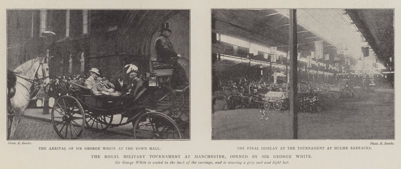Het Koninklijk Militair Toernooi in Manchester, geopend door Sir George White door English Photographer