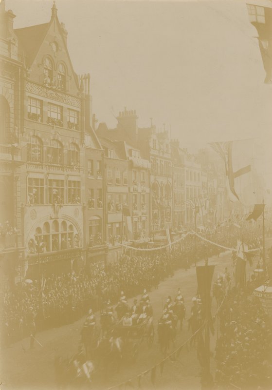 De koninklijke huwelijksprocessie van de hertog van York door English Photographer