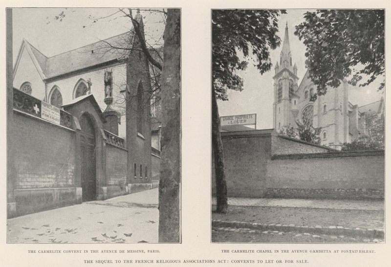 Het gevolg van de Franse wet op religieuze verenigingen, kloosters te huur of te koop door English Photographer