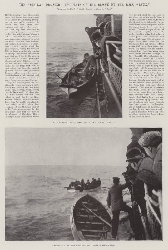 De Stella Ramp, Incidenten van de Redding door de RMS Lynx door English Photographer