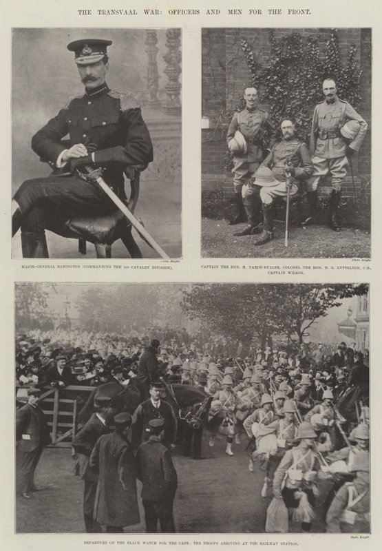 De Transvaal Oorlog, officieren en mannen voor het front door English Photographer
