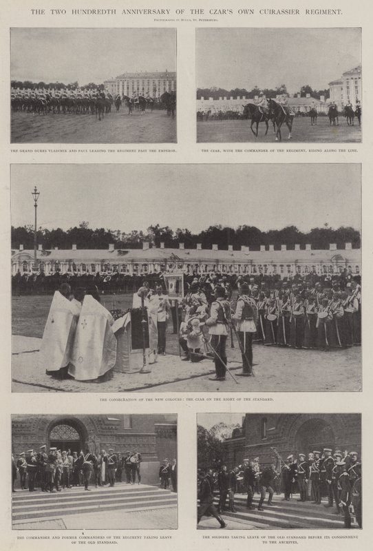 Het tweehonderdste jubileum van het Cuirassier Regiment van de Tsaar door English Photographer