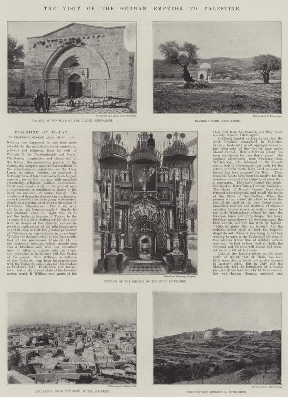 Het bezoek van de Duitse keizer aan Palestina door English Photographer