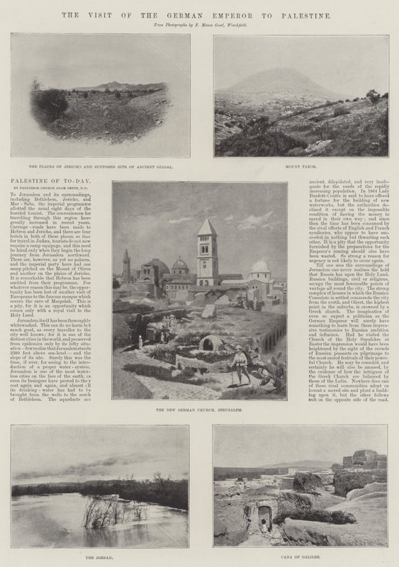 Het bezoek van de Duitse keizer aan Palestina door English Photographer