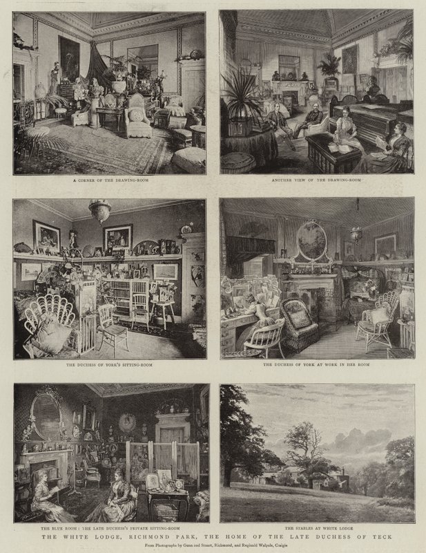 The White Lodge, Richmond Park, het huis van de overleden hertogin van Teck door English Photographer