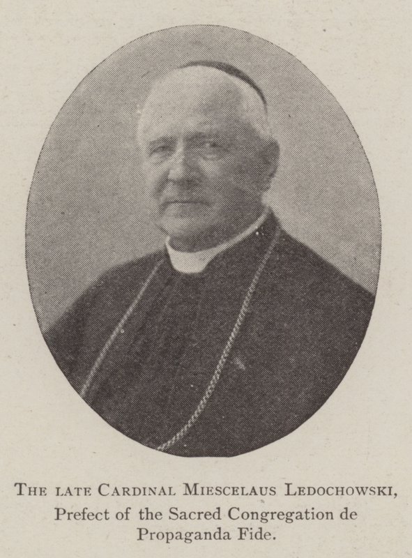 De overleden kardinaal Miescelaus Ledochowski, prefect van de Heilige Congregatie de Propaganda Fide door English Photographer
