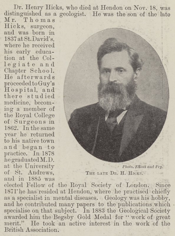 De overleden Dr. H Hicks door English Photographer