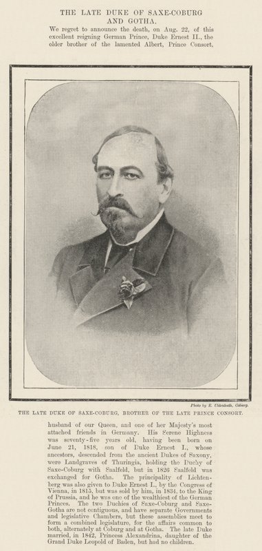 De wijlen Hertog van Saksen-Coburg, Broer van de wijlen Prins-Gemaal door English Photographer