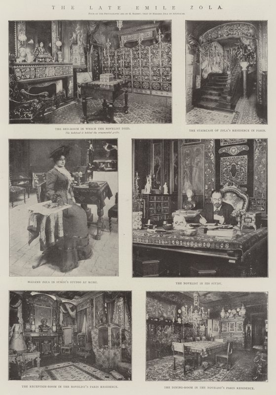 De overleden Emile Zola door English Photographer