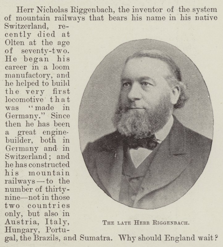 De overleden Herr Riggenbach door English Photographer