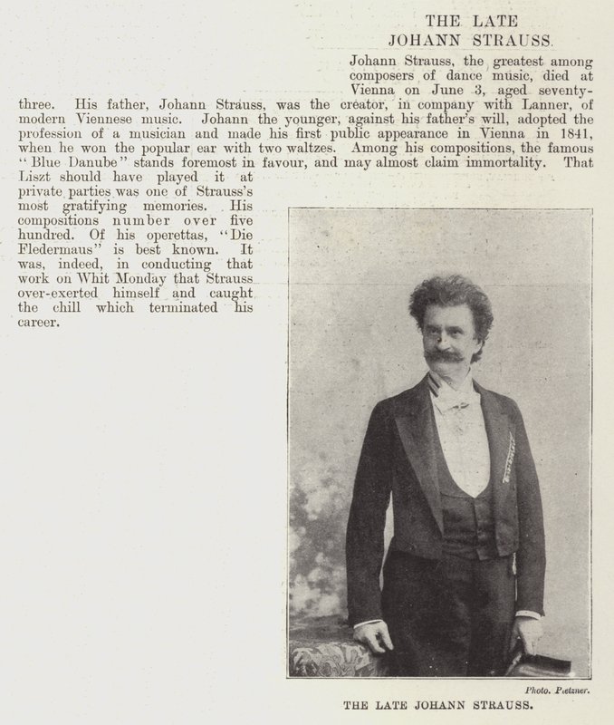 De wijlen Johann Strauss door English Photographer