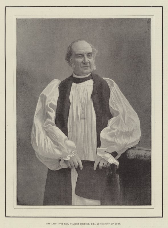 De overleden zeer eerwaarde William Thomson, DD, aartsbisschop van York door English Photographer