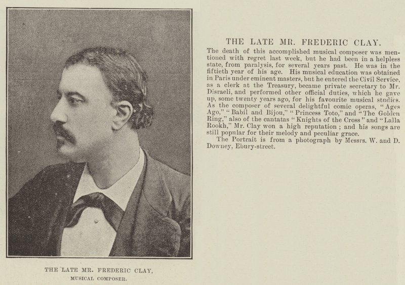 De wijlen de heer Frederic Clay, muzikaal componist door English Photographer