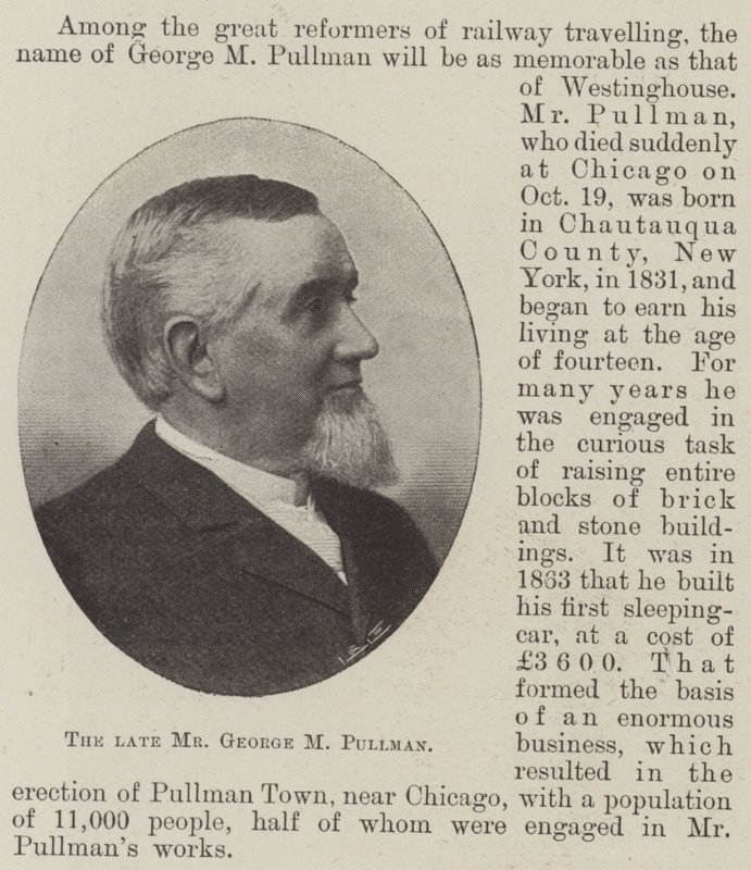 De overleden Mr George M Pullman door English Photographer