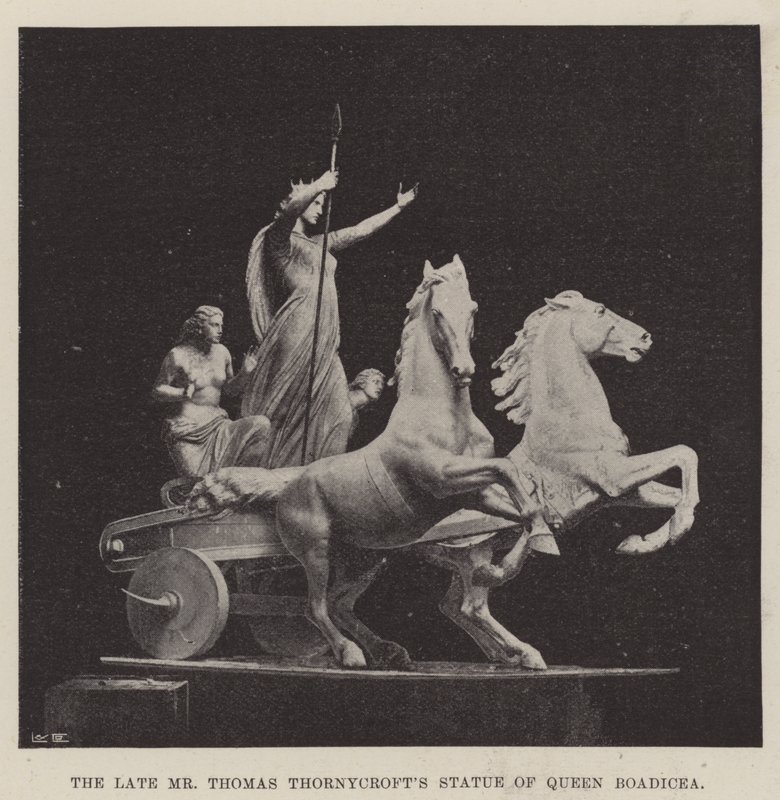 Het standbeeld van koningin Boadicea door de overleden Mr Thomas Thornycroft door English Photographer